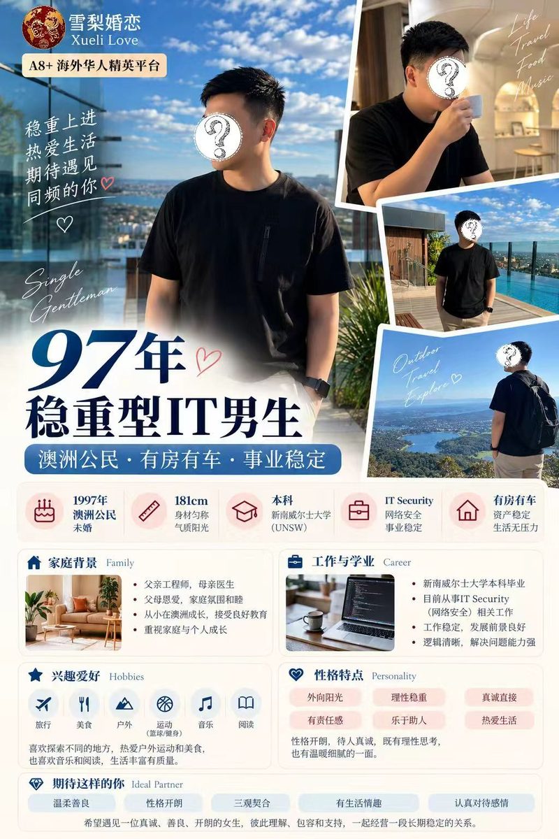 97年 · 稳重型 IT 男生