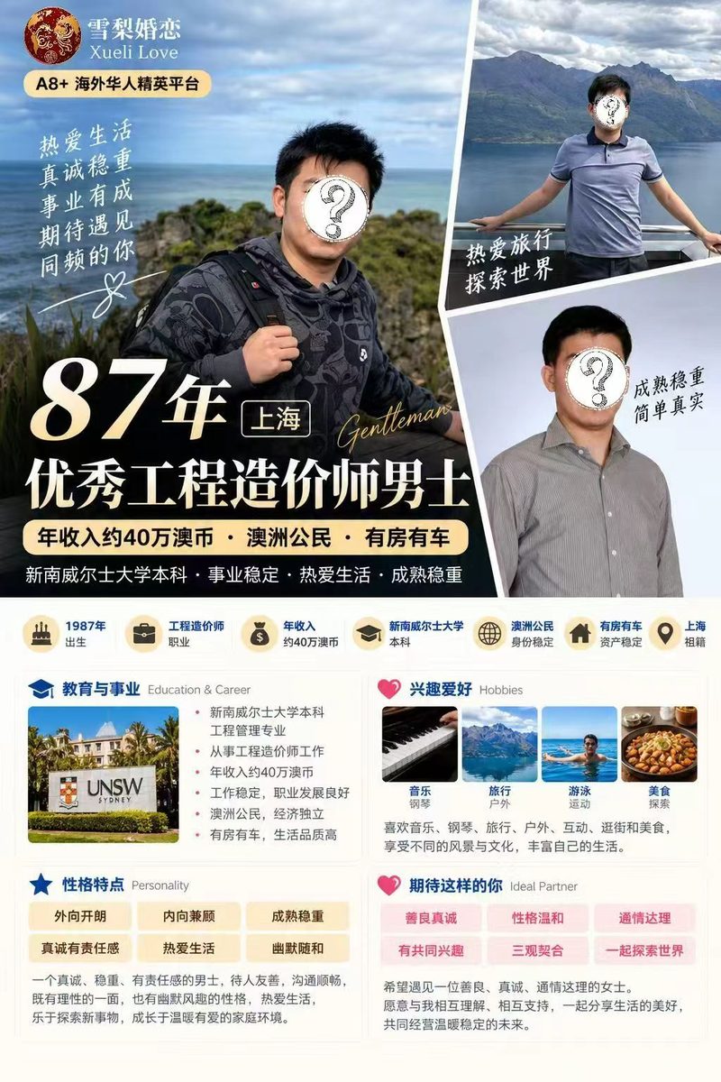 87年 · 优秀工程造价师男士